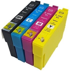 Set 4 cartuse Epson 502XL / 502 (C13T02W64010 / C13T02V64010) Compatibile